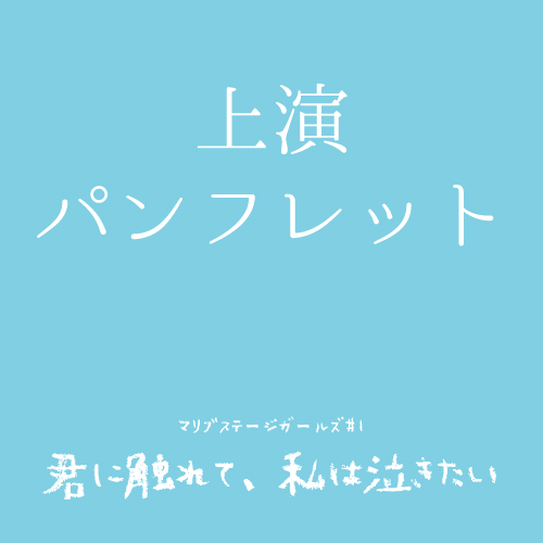 【マリブステージ扱い】マリブステージガールズ「君に触れて、私は泣きたい」上演パンフレット