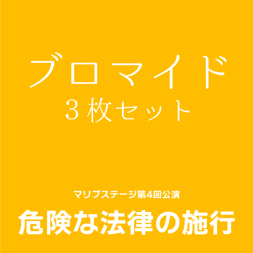 【橋本和歌子扱い】マリブステージ「危険な法律の施行」ブロマイド3枚セット